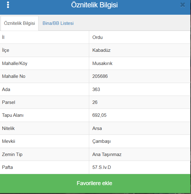 ÇAMBAŞI MUSAKIRIK MAHALLESİNDE SÜPER LOKASYONDA SATILIK ARSA